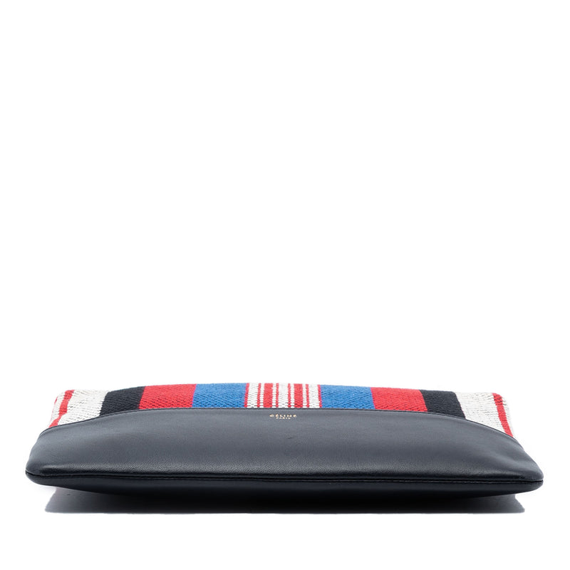 Canvas Striped Solo Pouch - Image 3