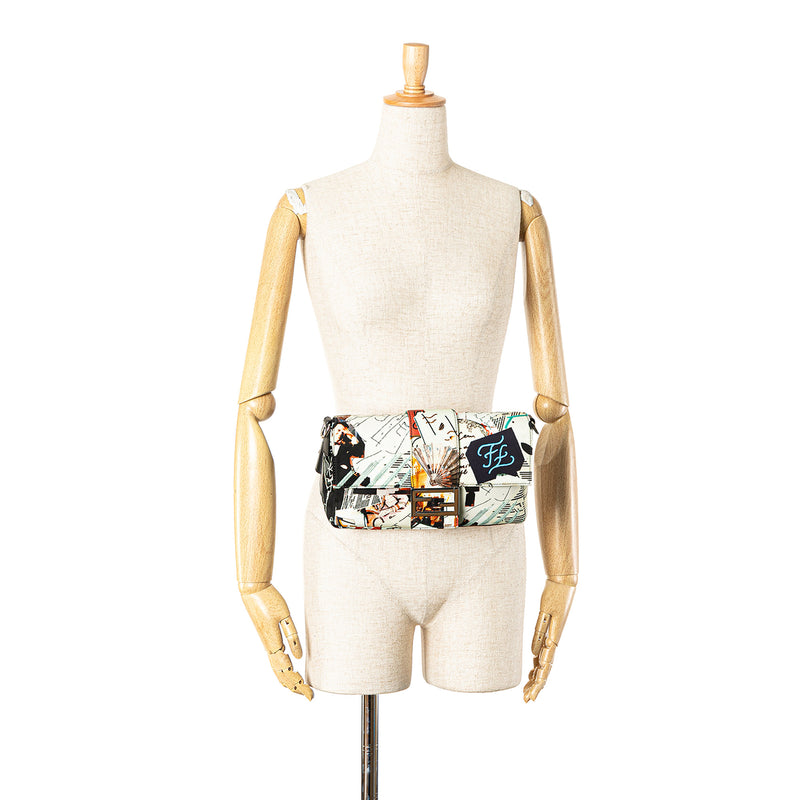 Nylon Karl Kollage Convertible Belt Baguette - Image 8