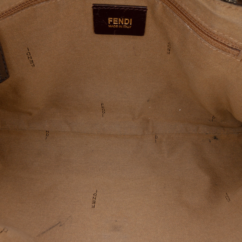 Large Zucca Canvas Glitter Mia Flap Shoulder Bag - Image 4