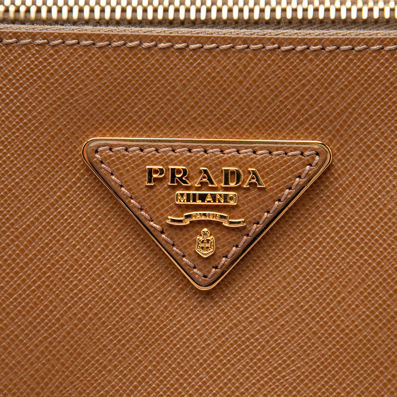 Extra Large Saffiano Lux Galleria Double Zip Tote - Image 5