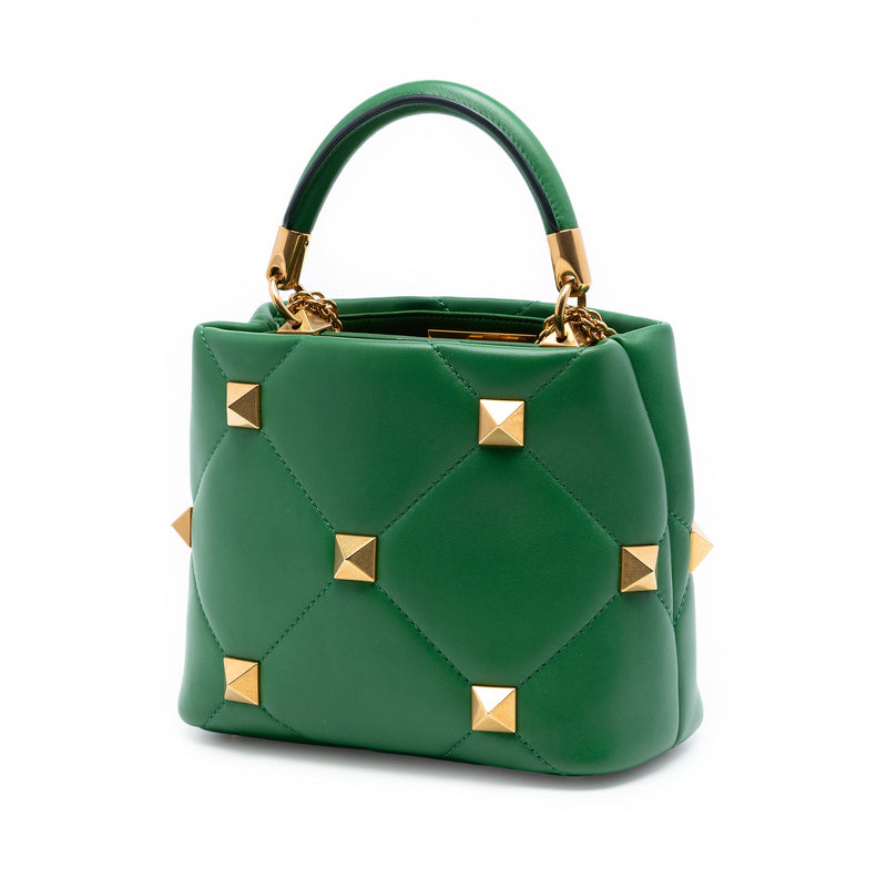 Small Nappa Roman Stud The Handle Bag - Image 2