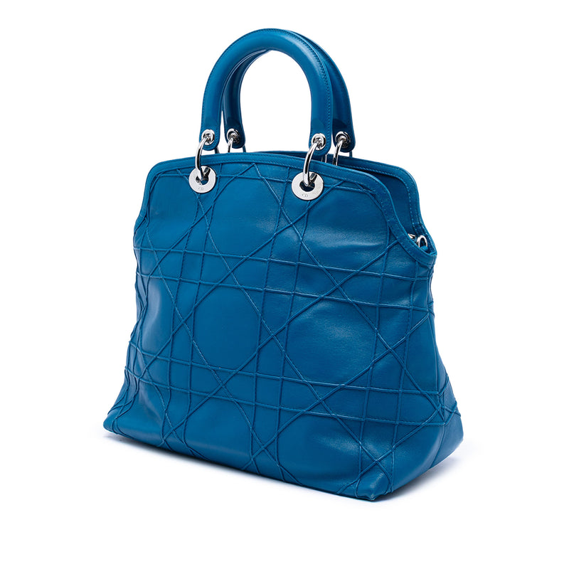 Medium Lambskin Cannage Polochon Granville Satchel - Image 2