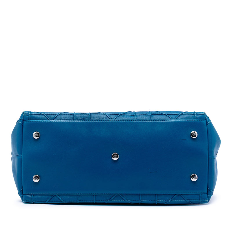 Medium Lambskin Cannage Polochon Granville Satchel - Image 3