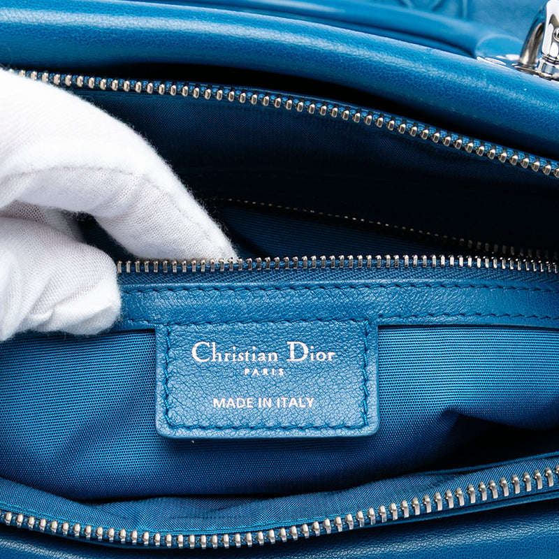 Medium Lambskin Cannage Polochon Granville Satchel - Image 5