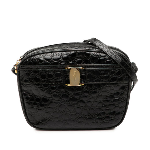Croc Embossed Leather Vara Crossbody - Image 1