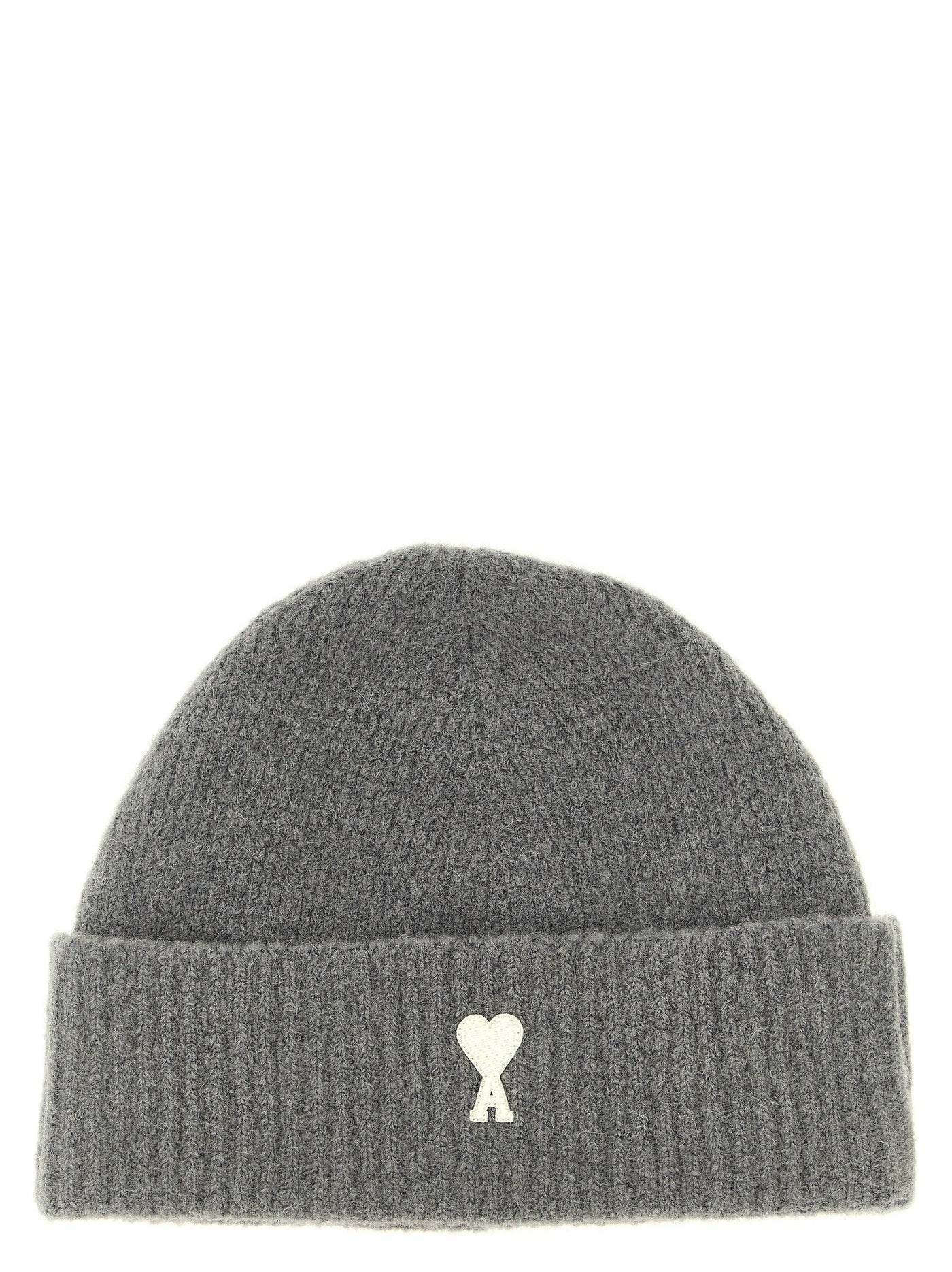 Ami Paris Beanie — Grey Winter Hats