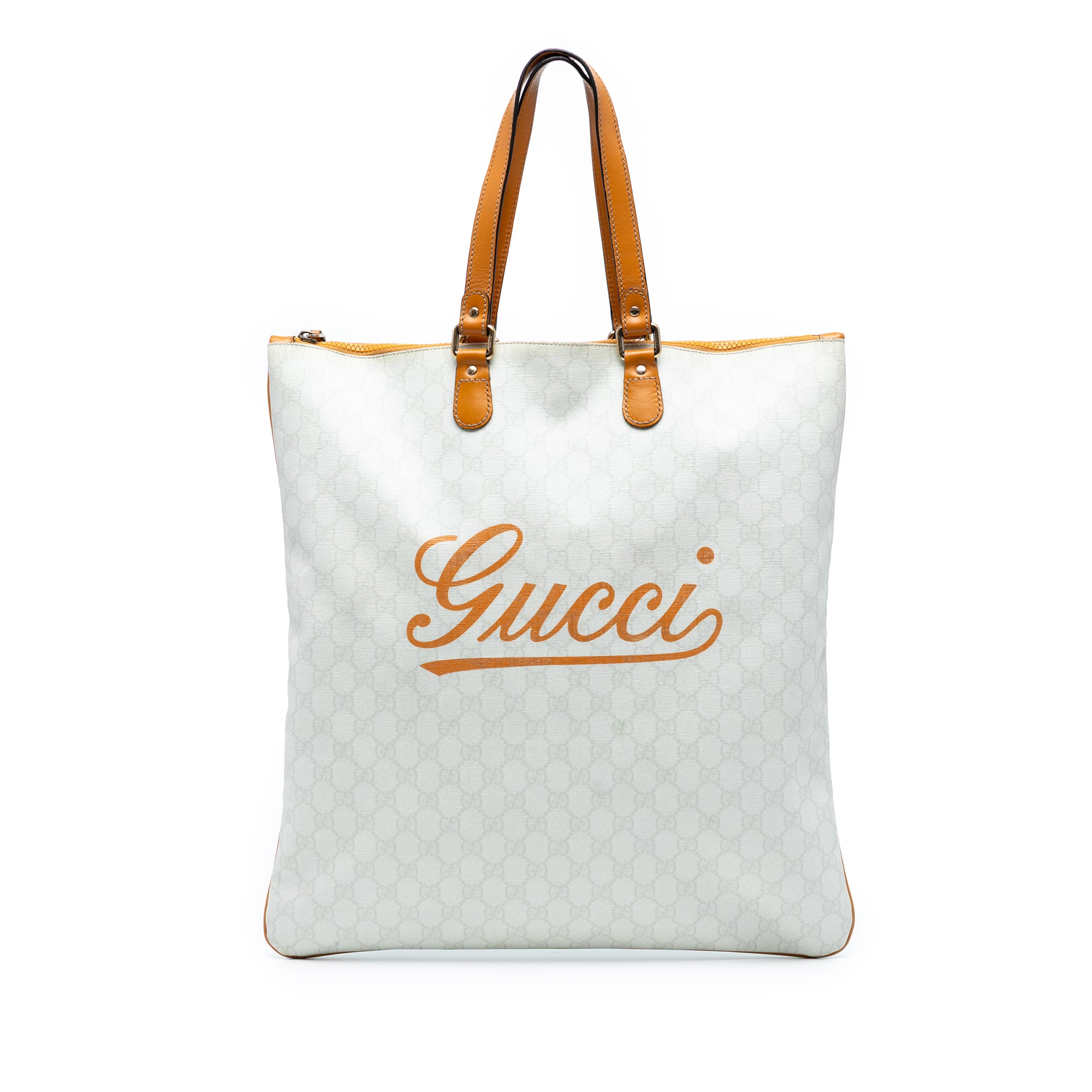 GG Supreme Heritage Logo Flat Zip Tote - Image 1
