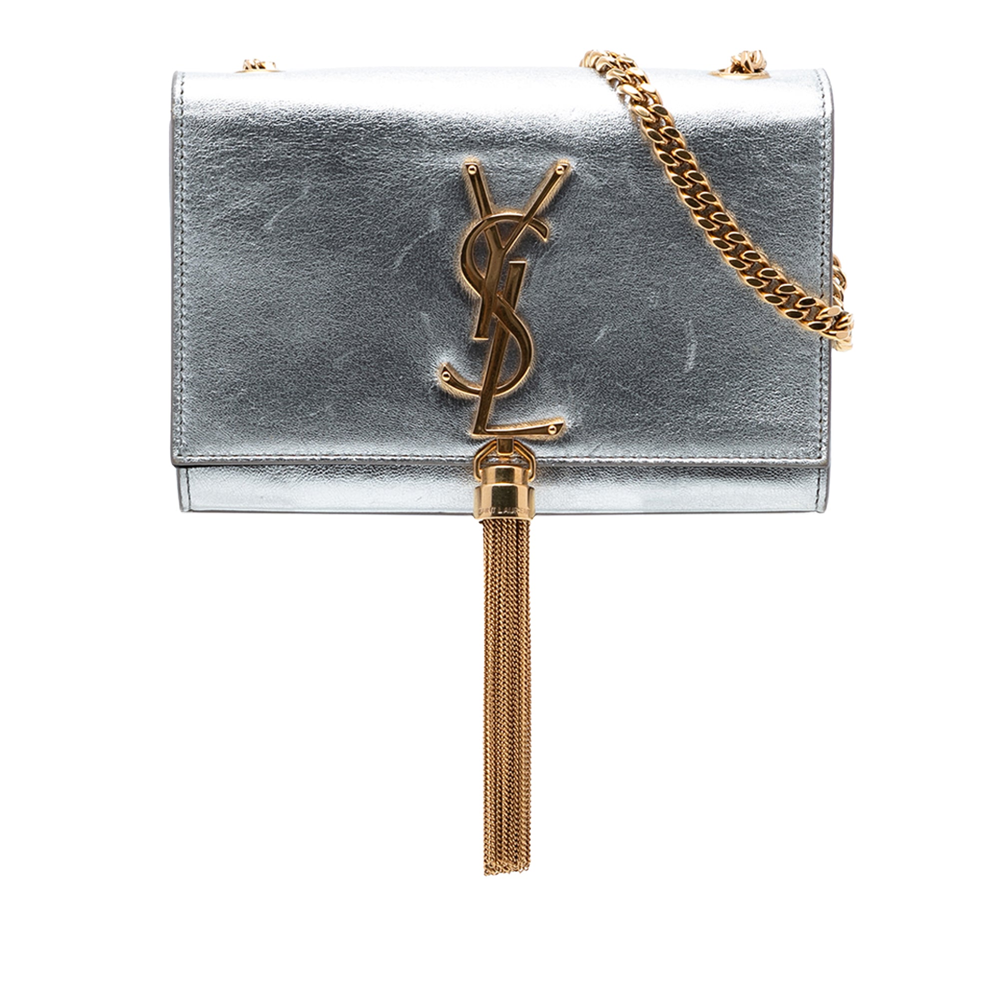 Small Metallic Calfskin Monogram Kate Tassel Crossbody - Image 1
