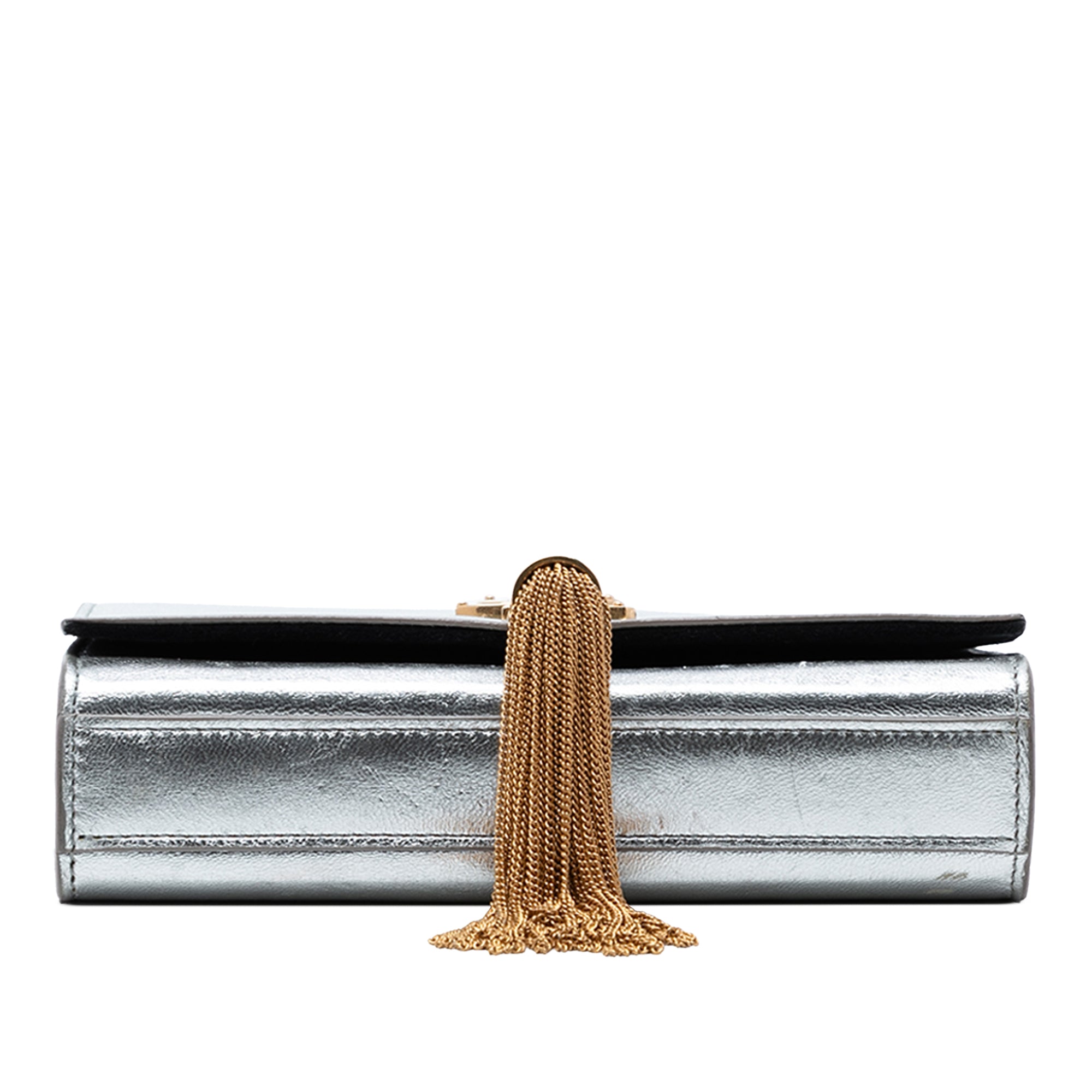 Small Metallic Calfskin Monogram Kate Tassel Crossbody - Image 3