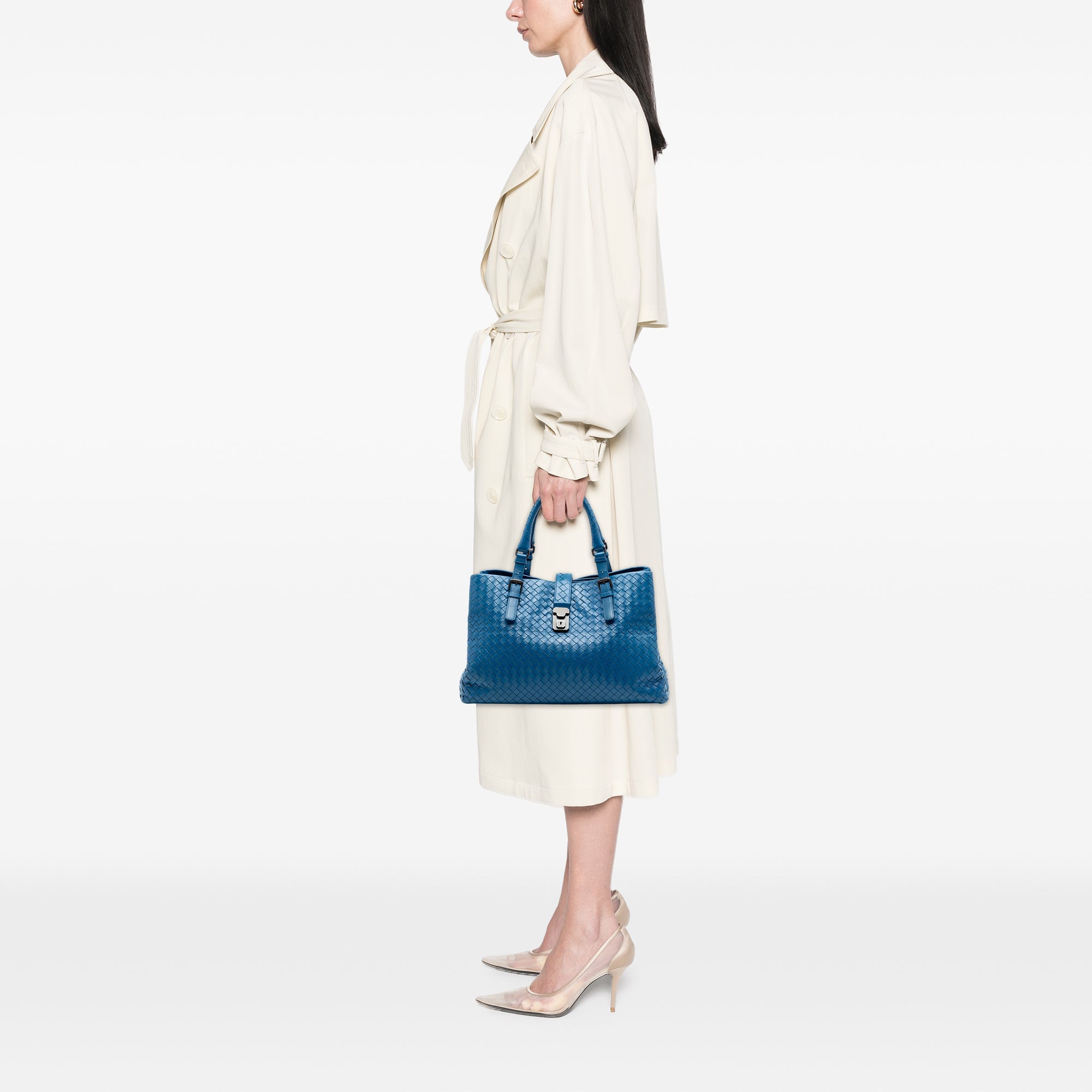 Medium Nappa Intrecciato Roma Tote - Image 7