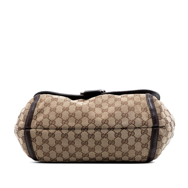 Large GG Canvas Techno Horsebit Satchel - Image 3