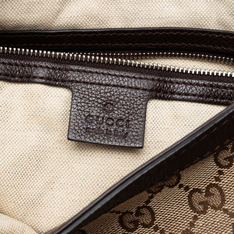 Large GG Canvas Techno Horsebit Satchel - Image 5