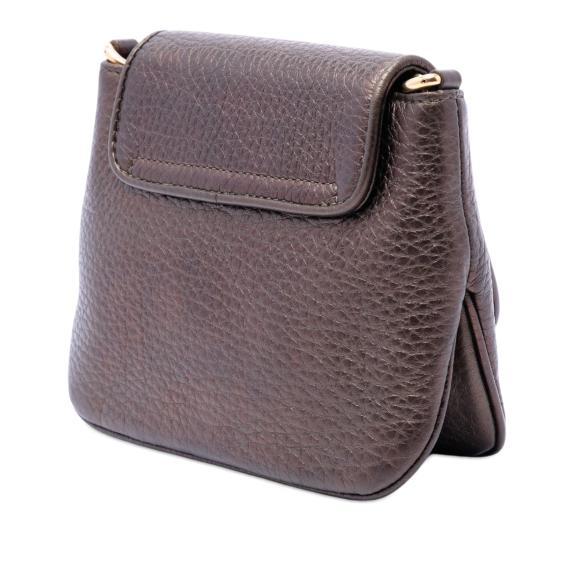 Small Metallic Pebbled Calfskin 1973 Chain Crossbody - Image 2