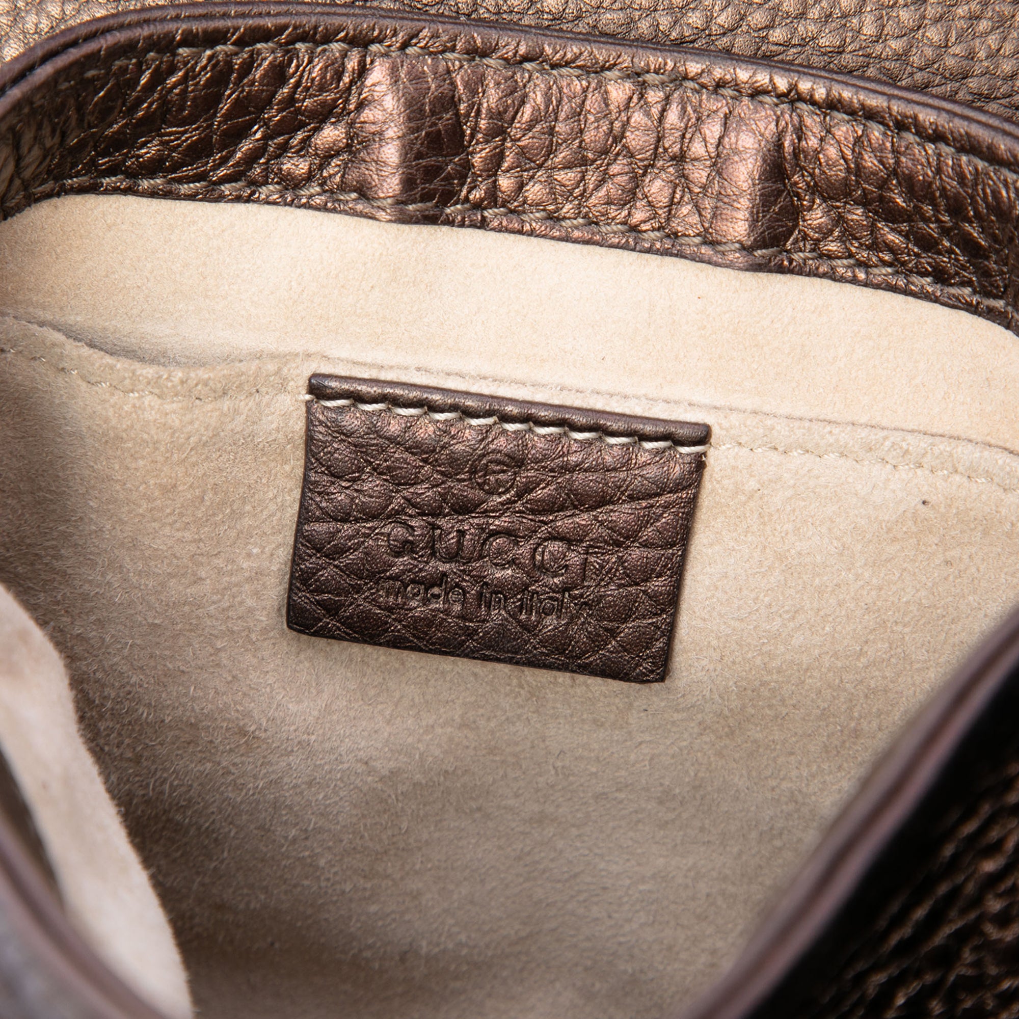 Small Metallic Pebbled Calfskin 1973 Chain Crossbody - Image 5