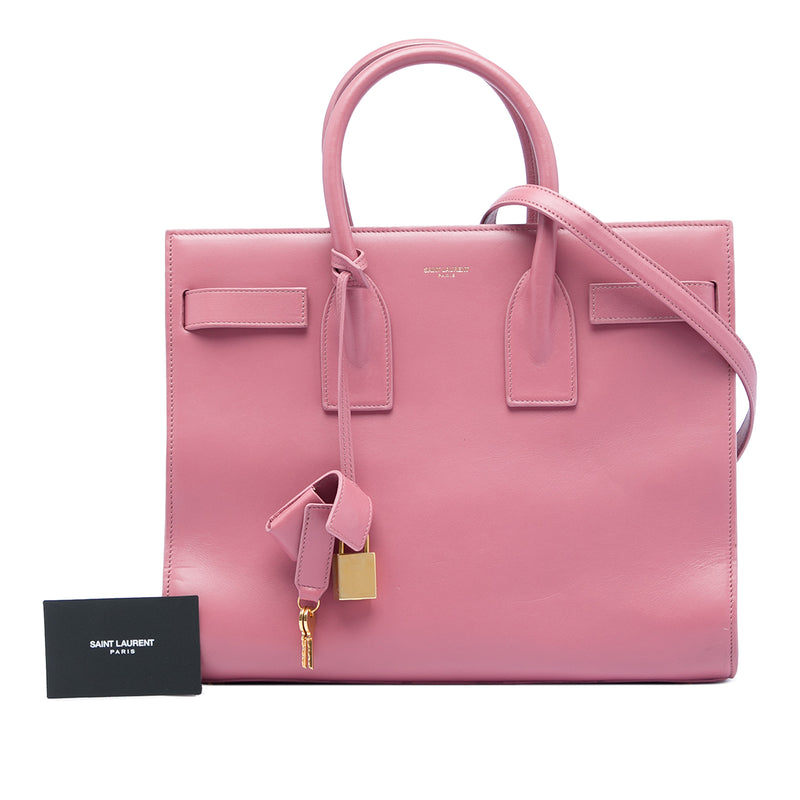 Small Leather Sac De Jour Satchel - Image 7