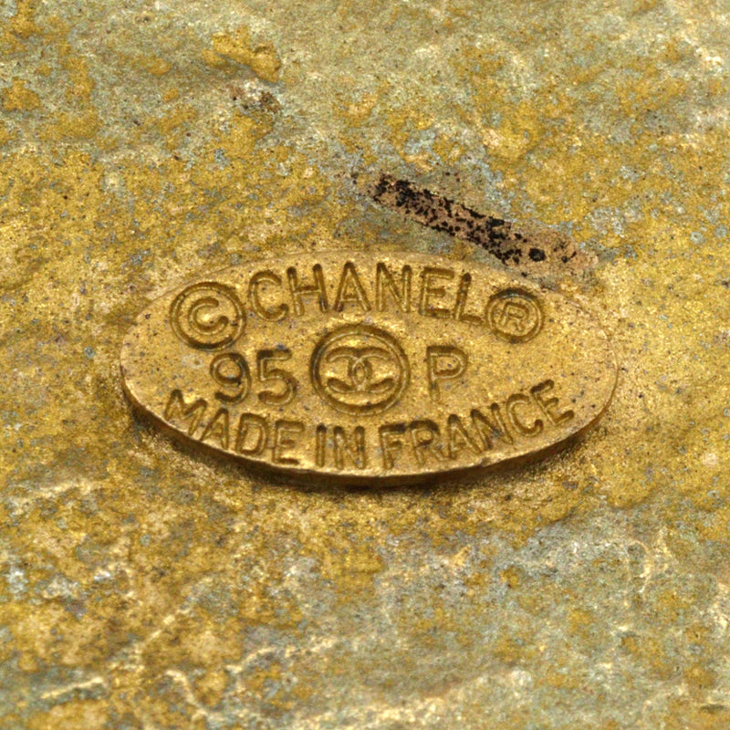 CC Gold Plated Medallion Brooch - Image 5