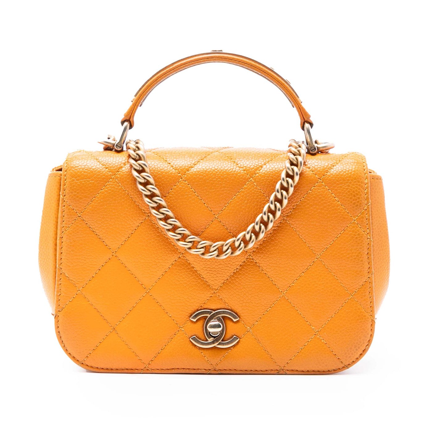 Mini Quilted Caviar Carry Around Flap - Image 1