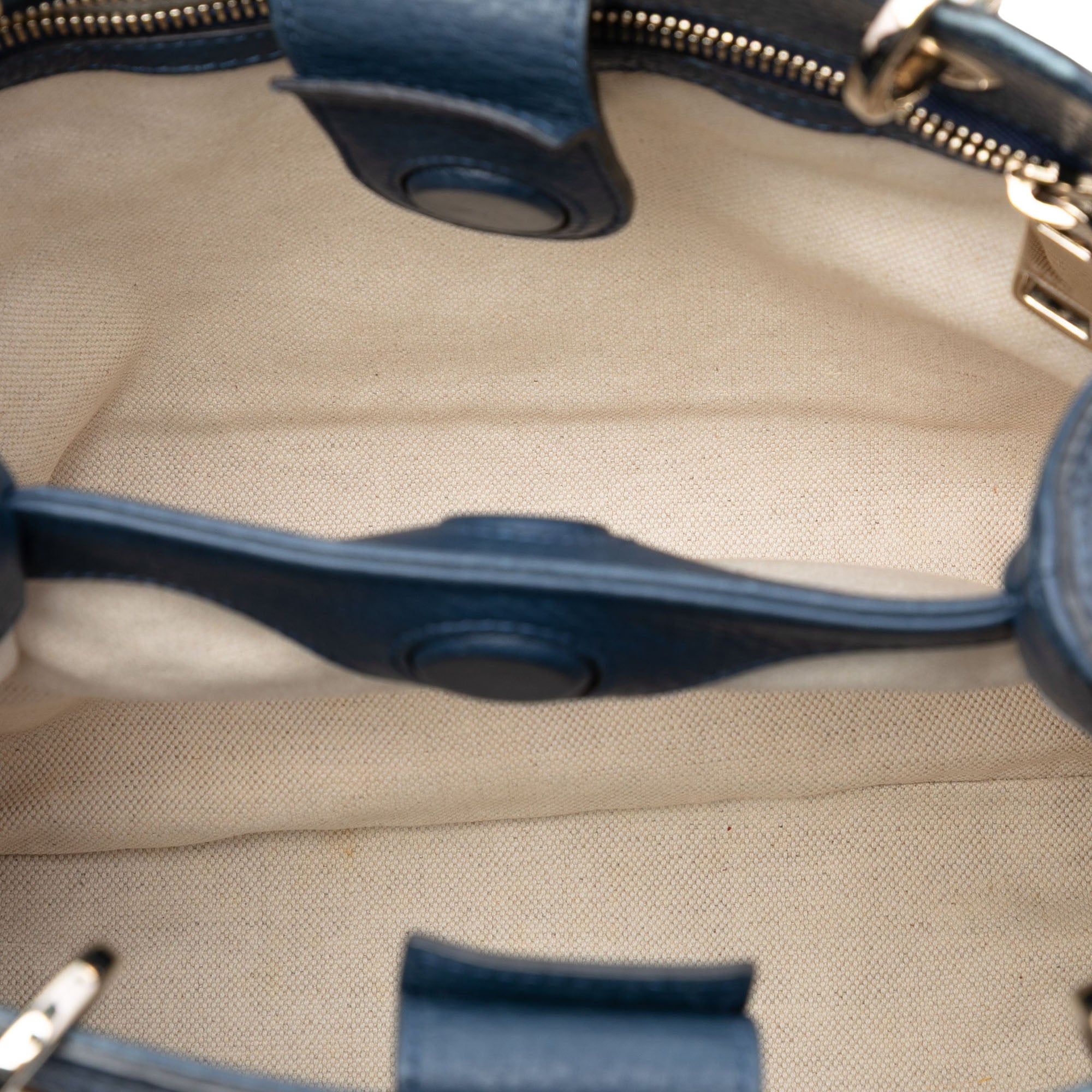 Small Calfskin Bamboo Shopper Satchel - Image 4
