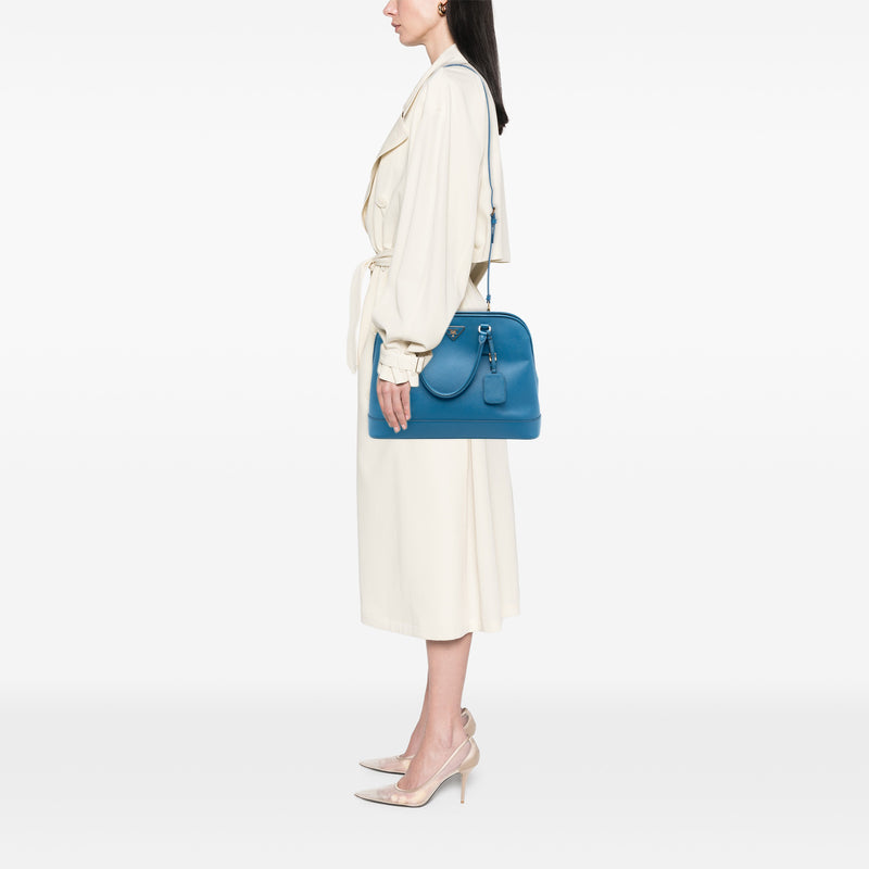 Large Saffiano Lux Open Promenade Satchel - Image 6