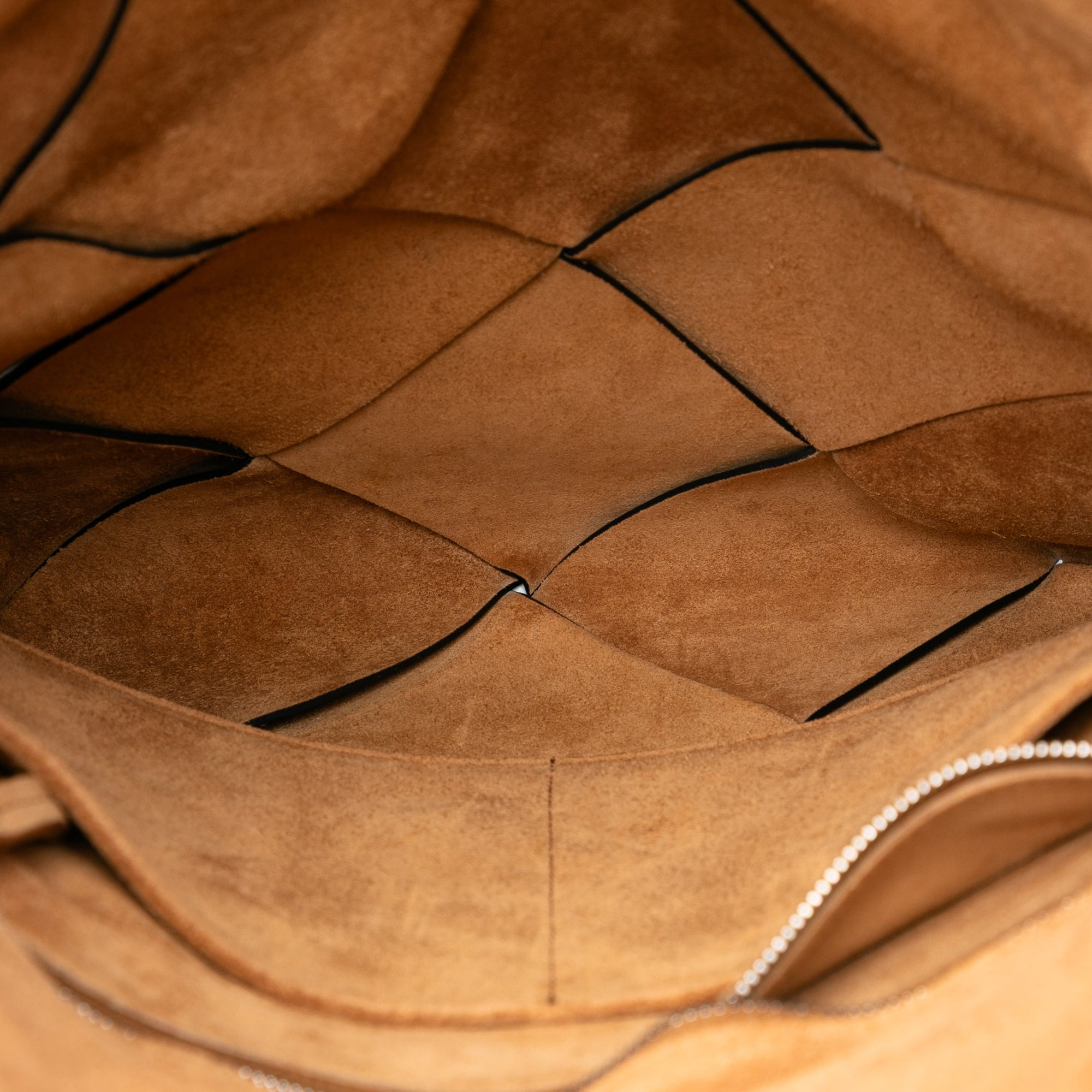 Small Leather Maxi Intrecciato Slip Tote - Image 4