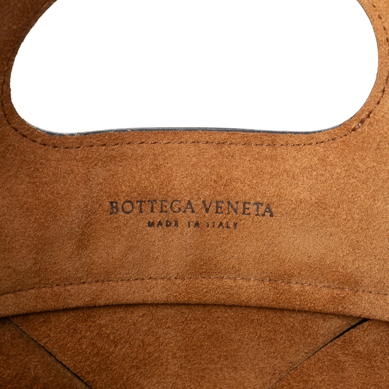 Small Leather Maxi Intrecciato Slip Tote - Image 5