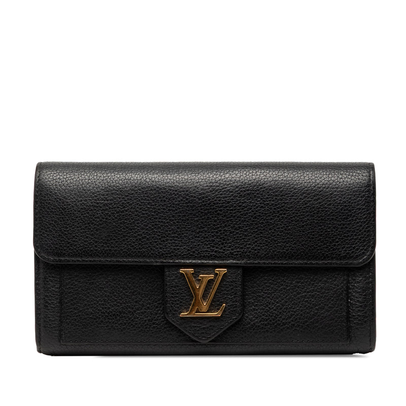 Leather LockMe Long Wallet