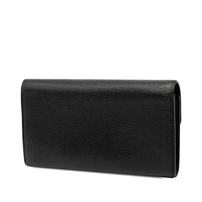 Leather LockMe Long Wallet - Image 2