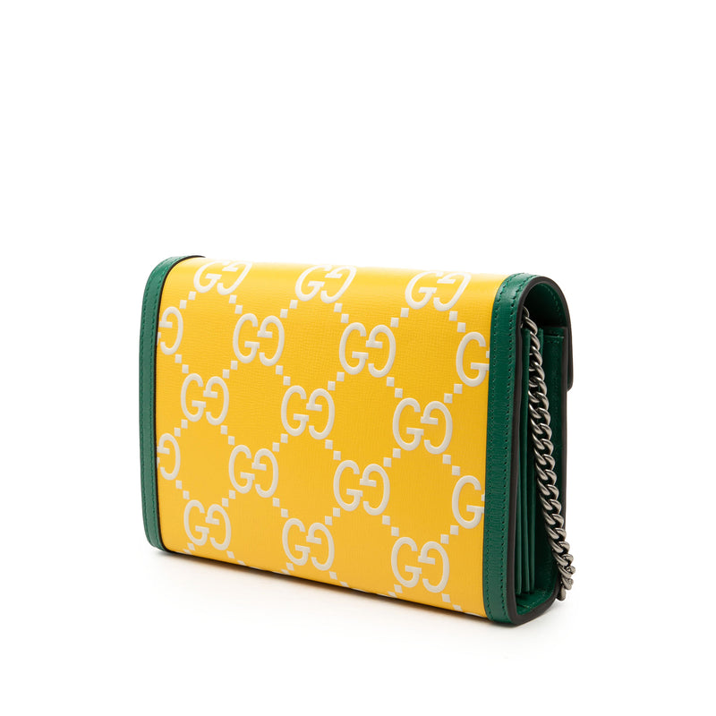 Bicolor GG Embossed Calfskin Dionysus Wallet on Chain - Image 2