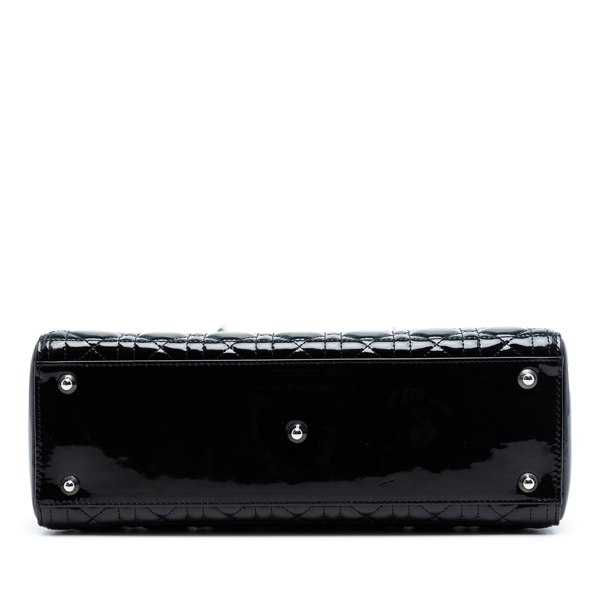 Large Patent Cannage Lady Dior - Image 3