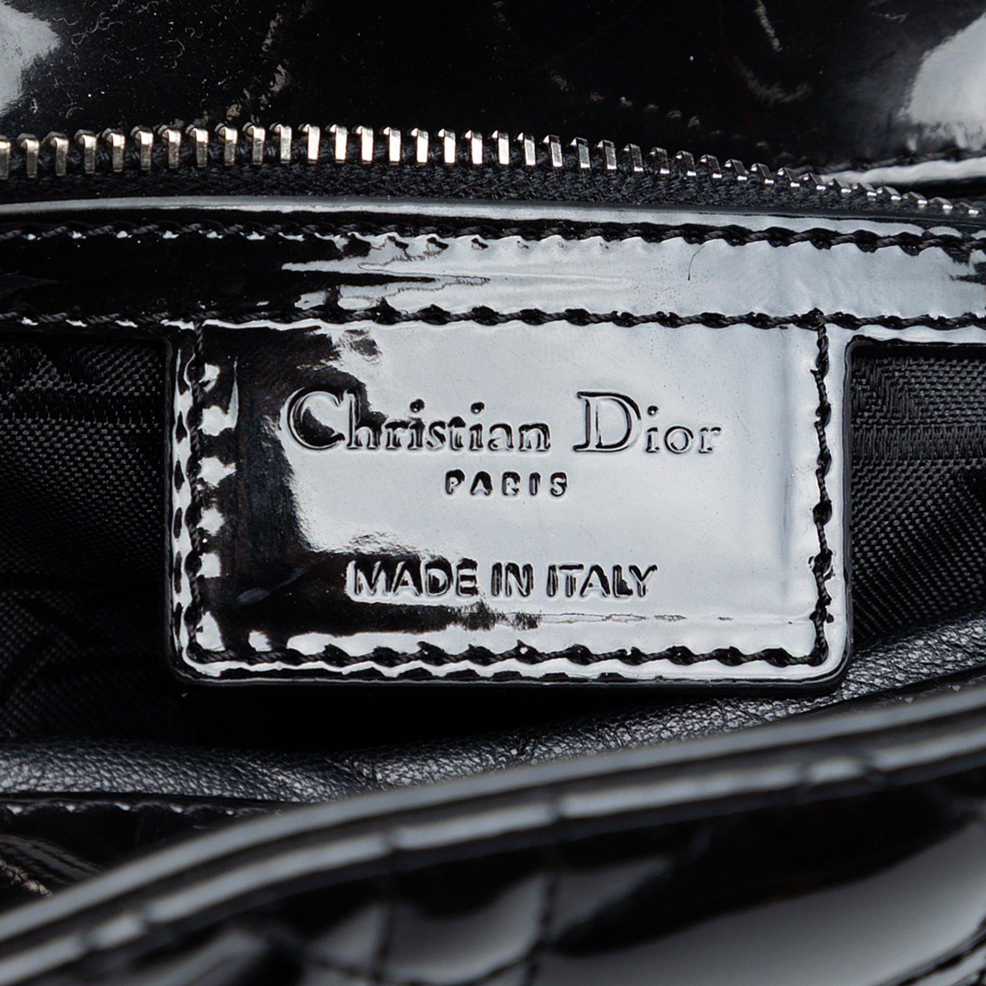 Large Patent Cannage Lady Dior - Image 5