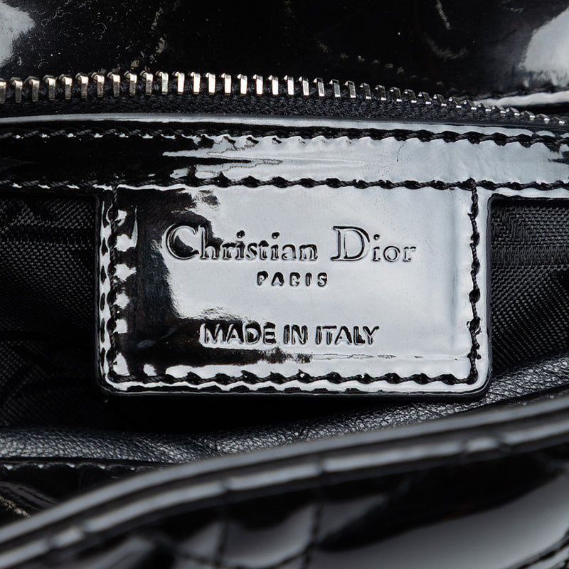 Large Patent Cannage Lady Dior - Image 5