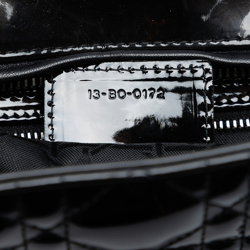 Large Patent Cannage Lady Dior - Image 6