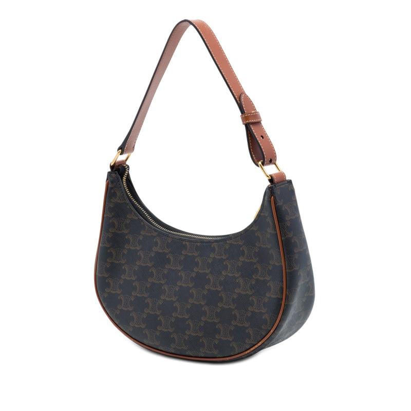 Medium Triomphe Coated Canvas Ava Shoulder Bag - Image 2