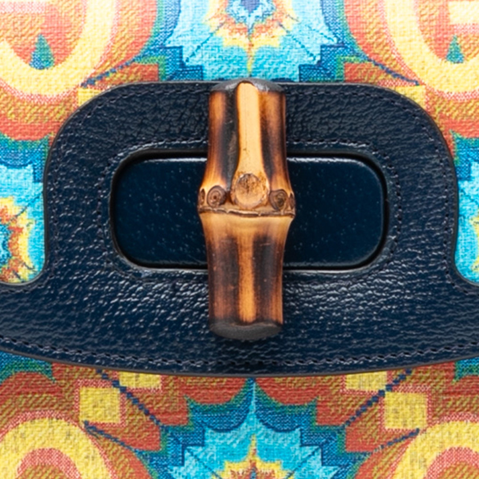 100th Anniversary Medium GG Coated Canvas Kaleidoscope 1947 Bamboo Top Handle Bag - Image 6