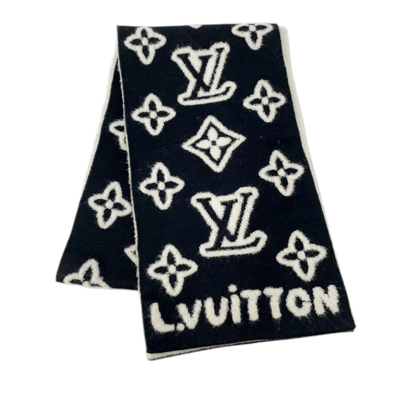 Monogram Hip Knitted Reversible Scarf - Image 1