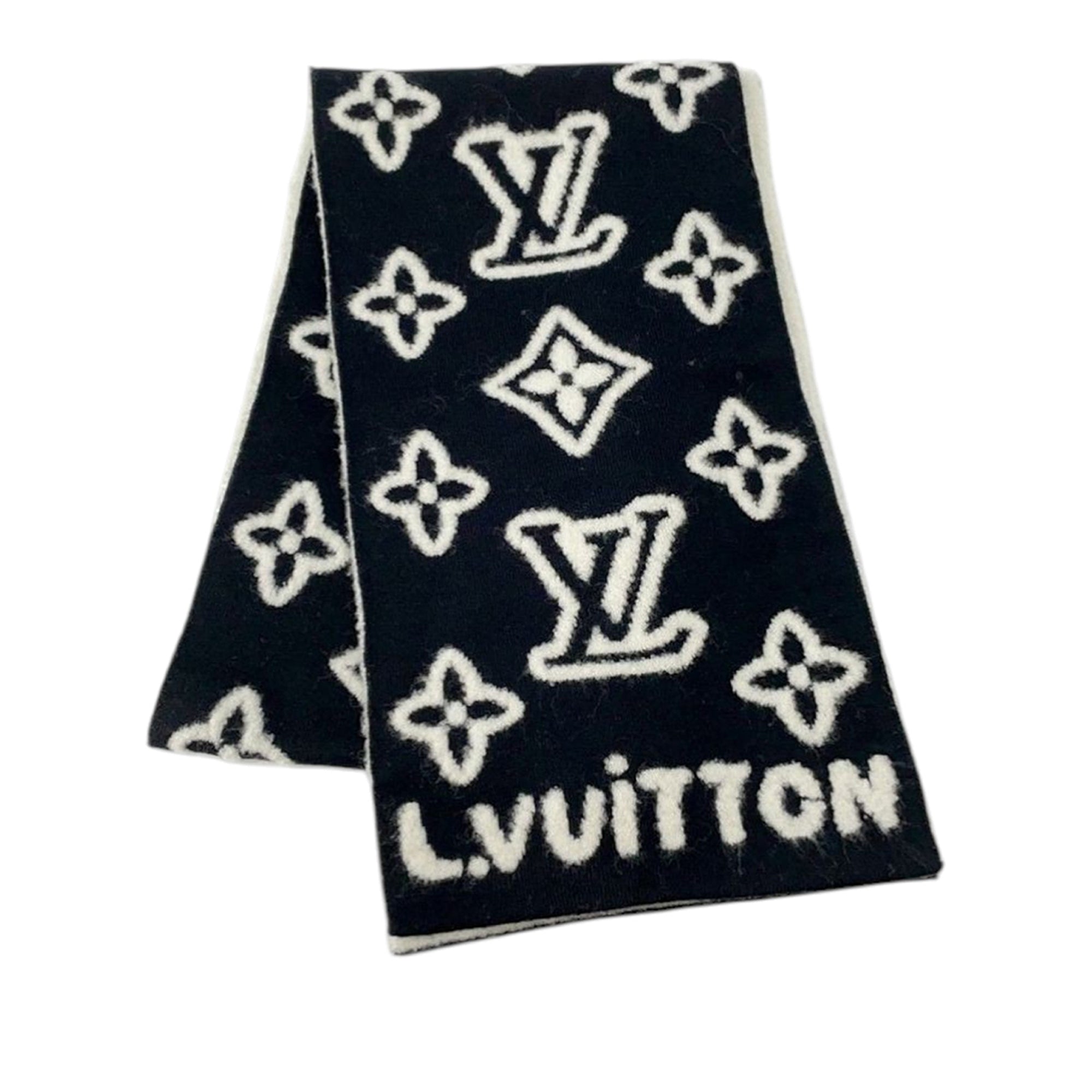 Monogram Hip Knitted Reversible Scarf - Image 1