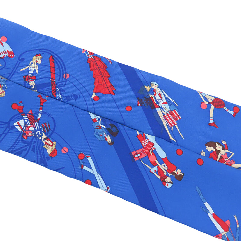 Ex Libris les Parisiennes Silk Twilly Scarf - Image 7