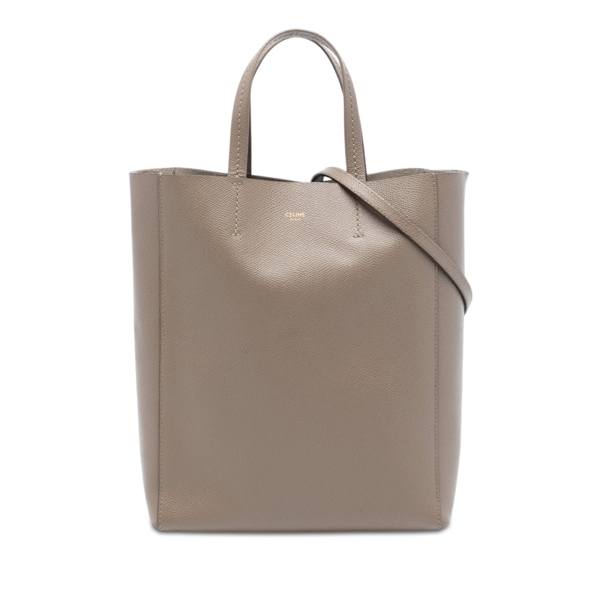 Small Grained Calfskin Vertical Cabas Satchel - Image 1