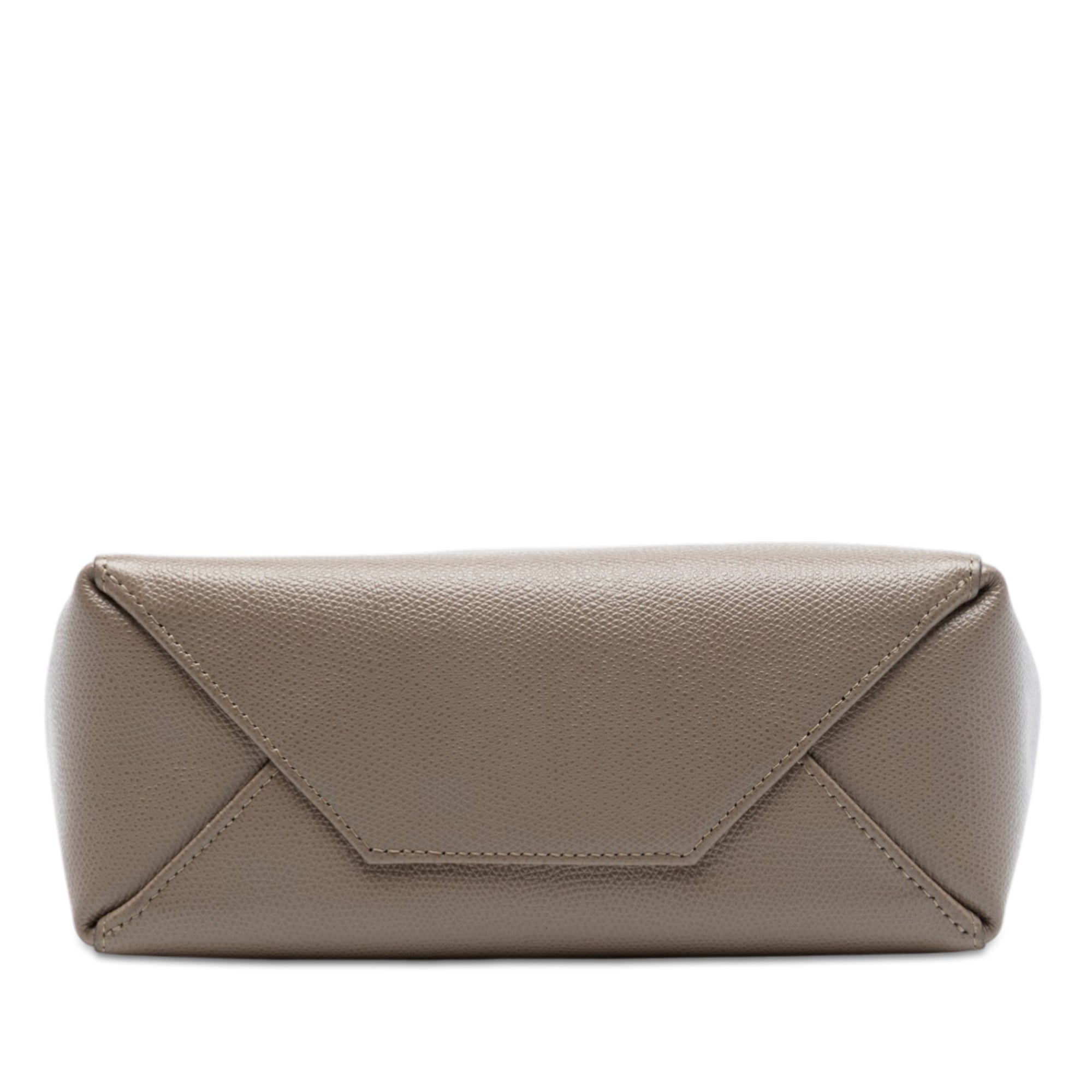 Small Grained Calfskin Vertical Cabas Satchel - Image 3