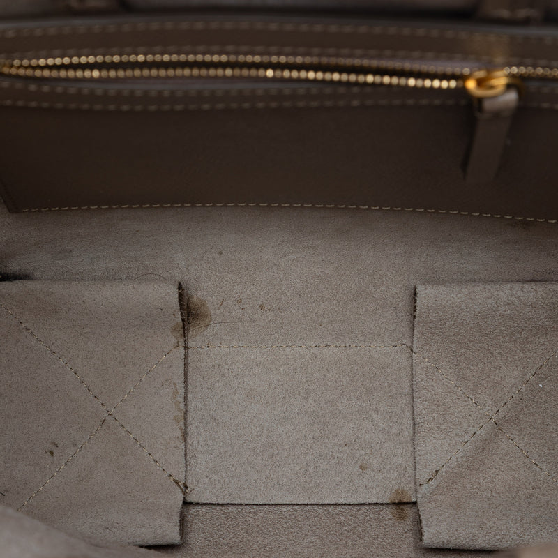 Small Grained Calfskin Vertical Cabas Satchel - Image 4
