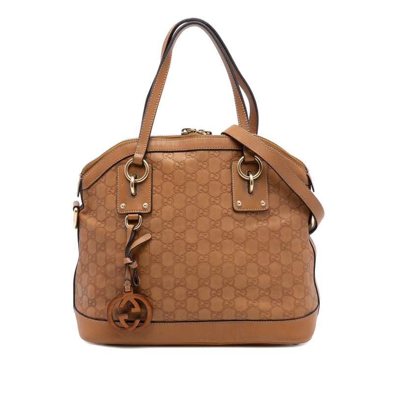 Medium Guccissima Charm Dome Satchel