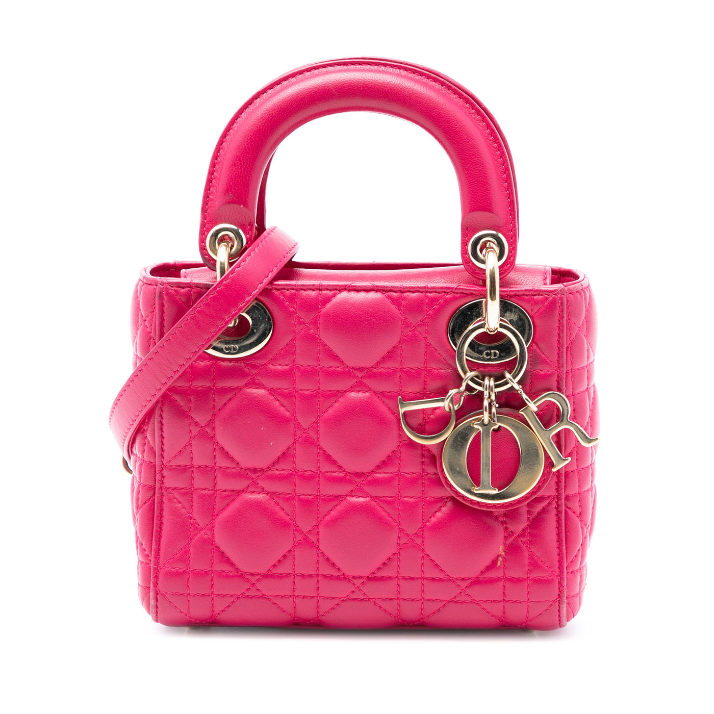Mini Lambskin Cannage Lady Dior - Image 1