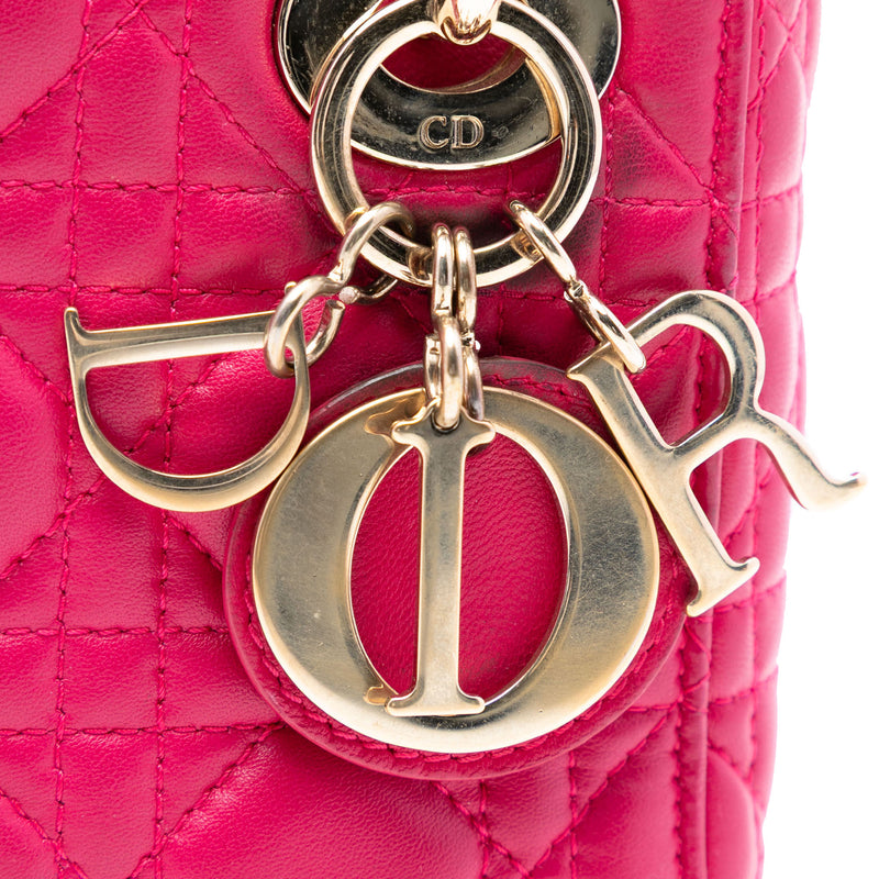 Mini Lambskin Cannage Lady Dior - Image 5