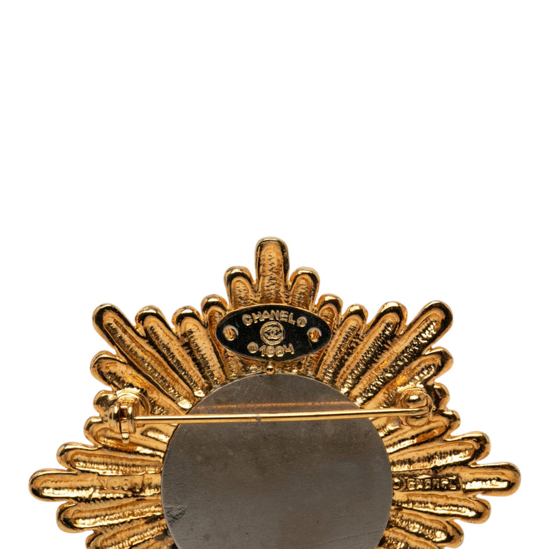 CC Gold Plated Starburst Brooch - Image 3