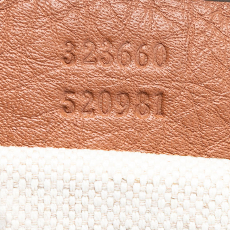 Medium Calfskin Bamboo Shopper Satchel - Image 6
