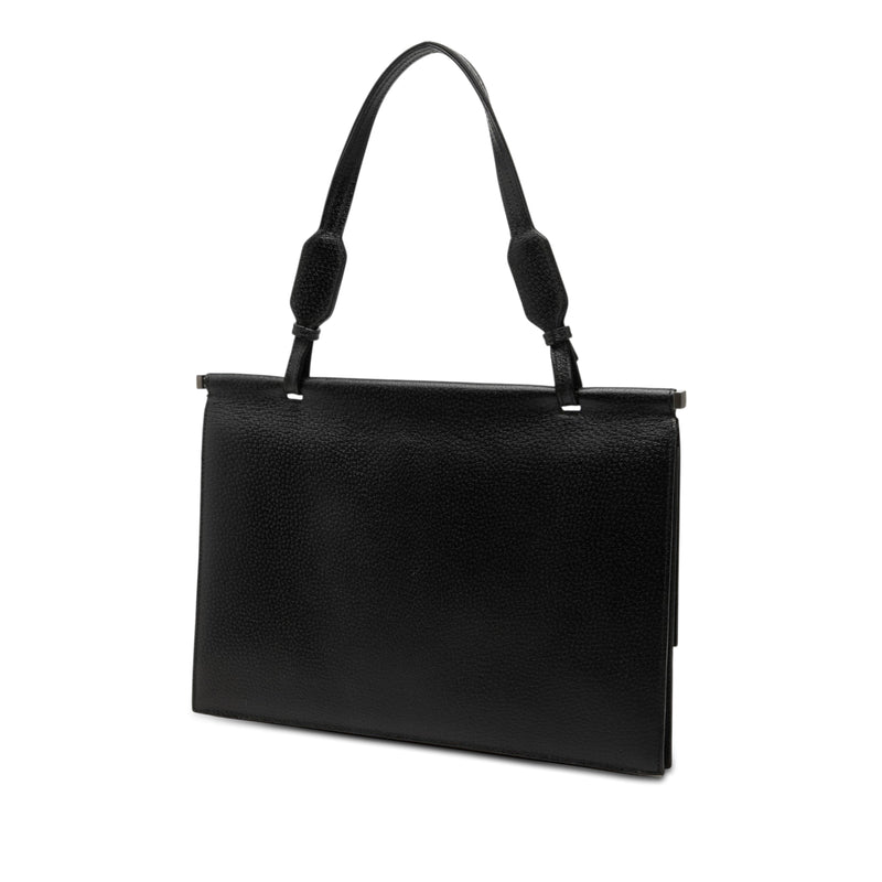 Grained Calfskin Top Handle Bag - Image 2