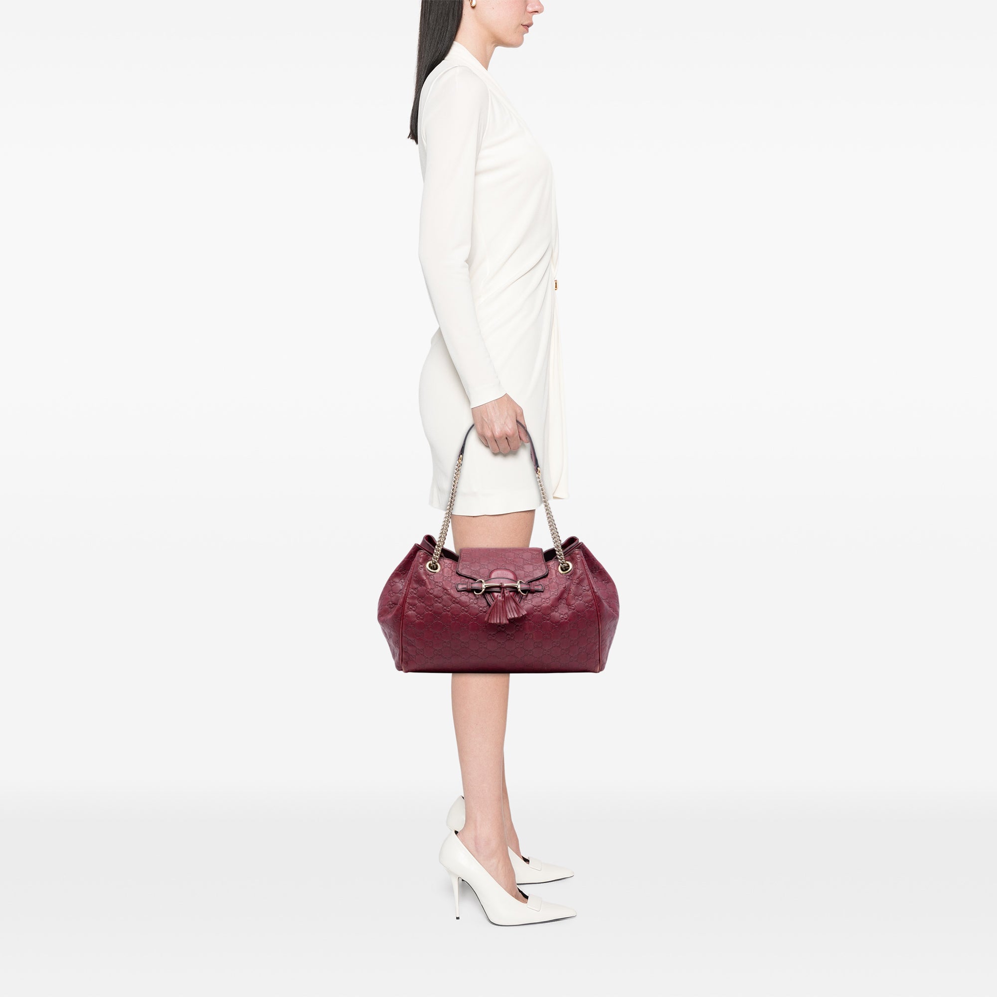 Large Guccissima Emily Chain Shoulder Bag - Image 7