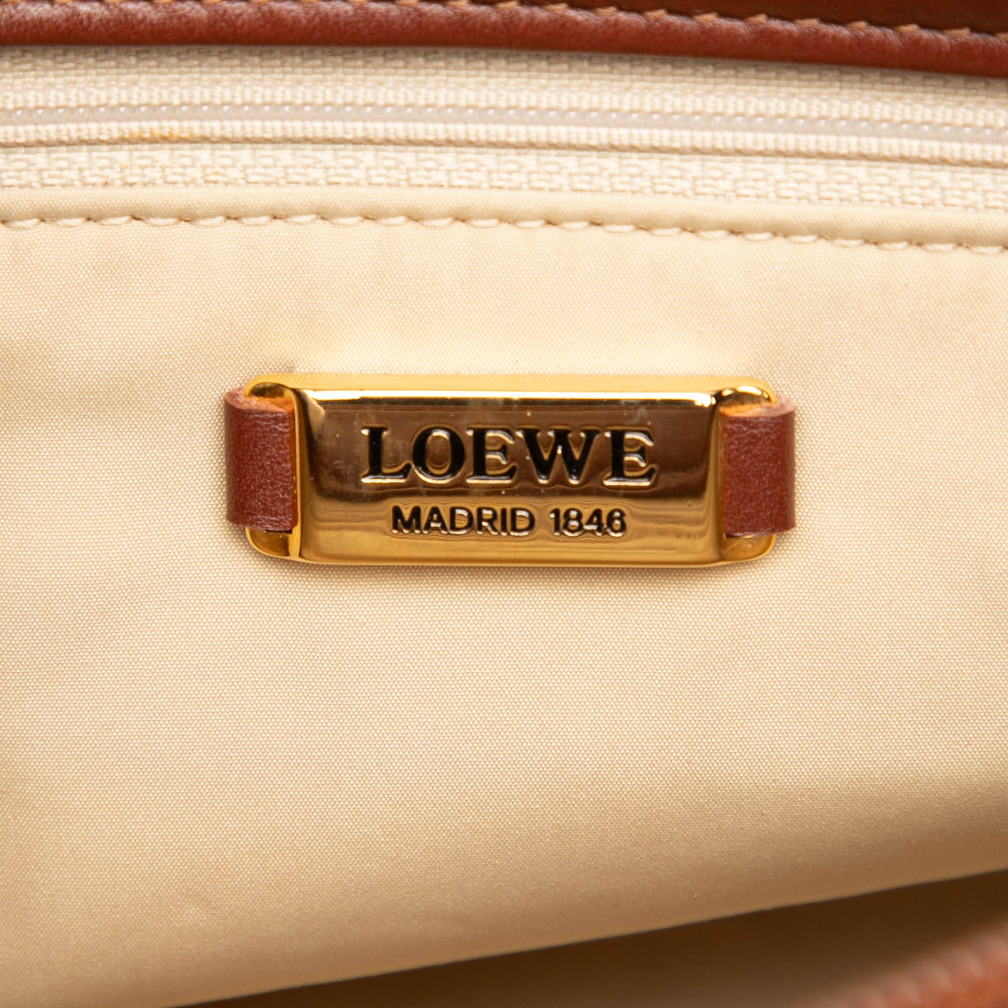 Croc Embossed Leather Trimmed Mesh Anagram Satchel - Image 5