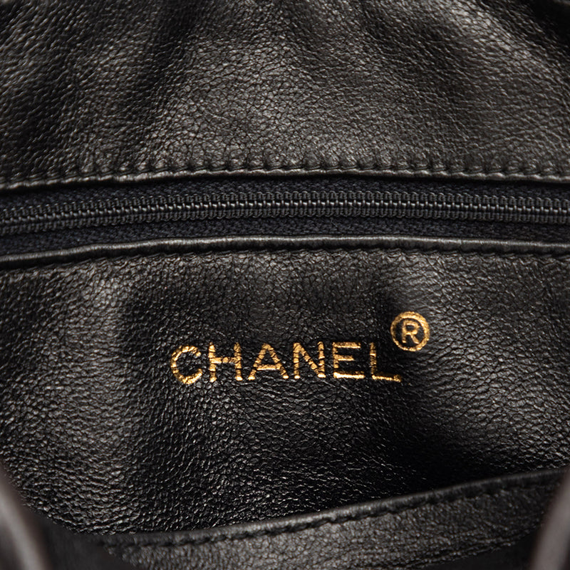 CC Diagonal Quilted Lambskin Tassel Camera Bag - Image 5