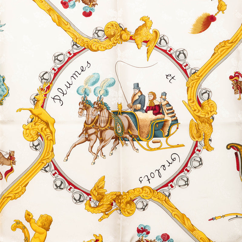 Plumes et Grelots Silk Scarf 90 - Image 6